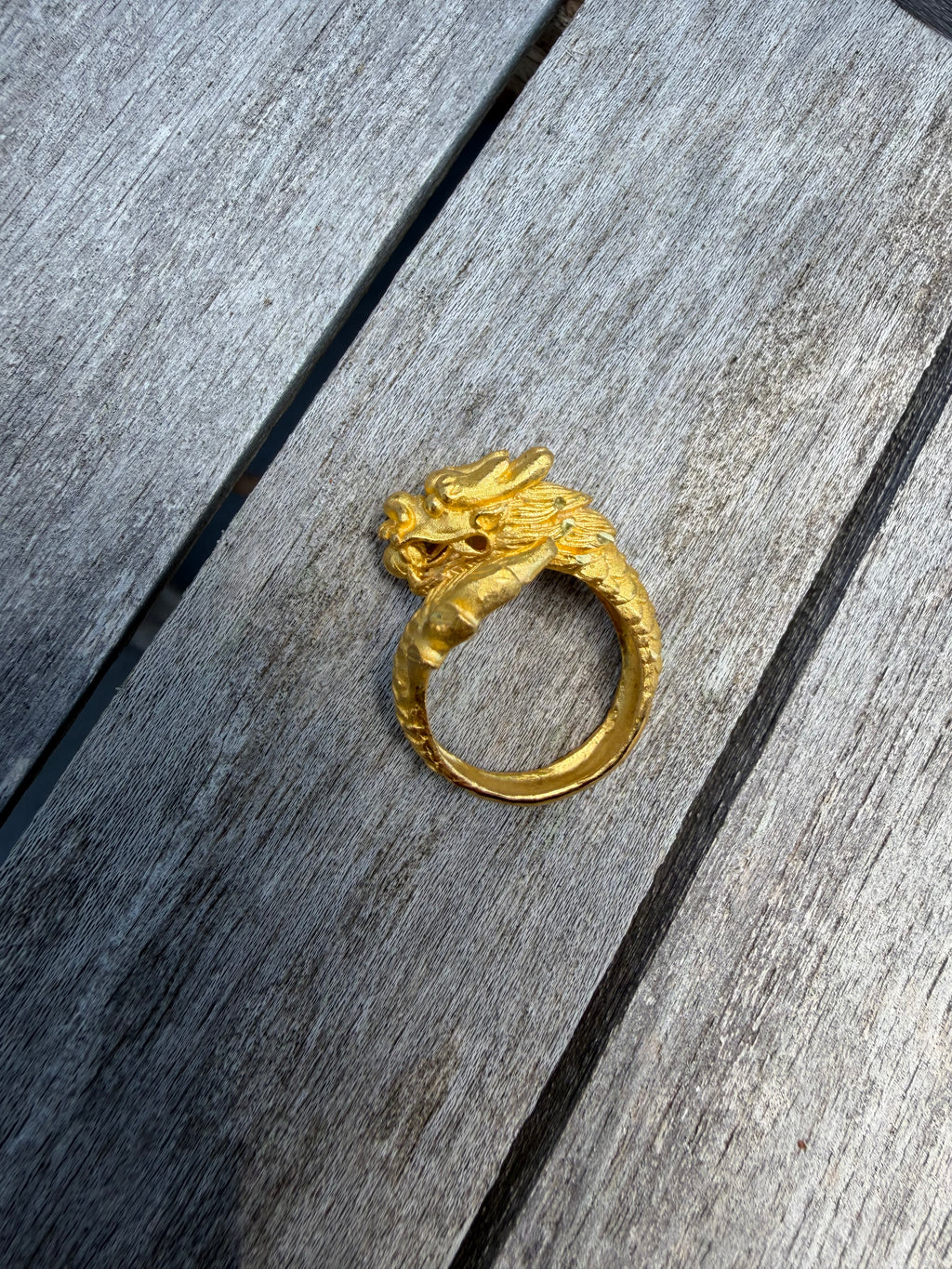 16g | Adjustable | 24k | Dragon Ring