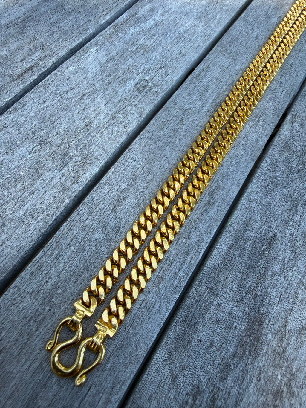 138.5g | 24" | 7.3mm Cuban Chain | 24k