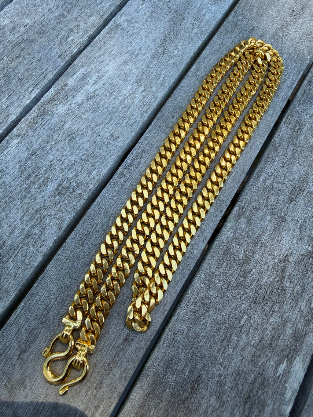 138.5g | 24" | 7.3mm Cuban Chain | 24k