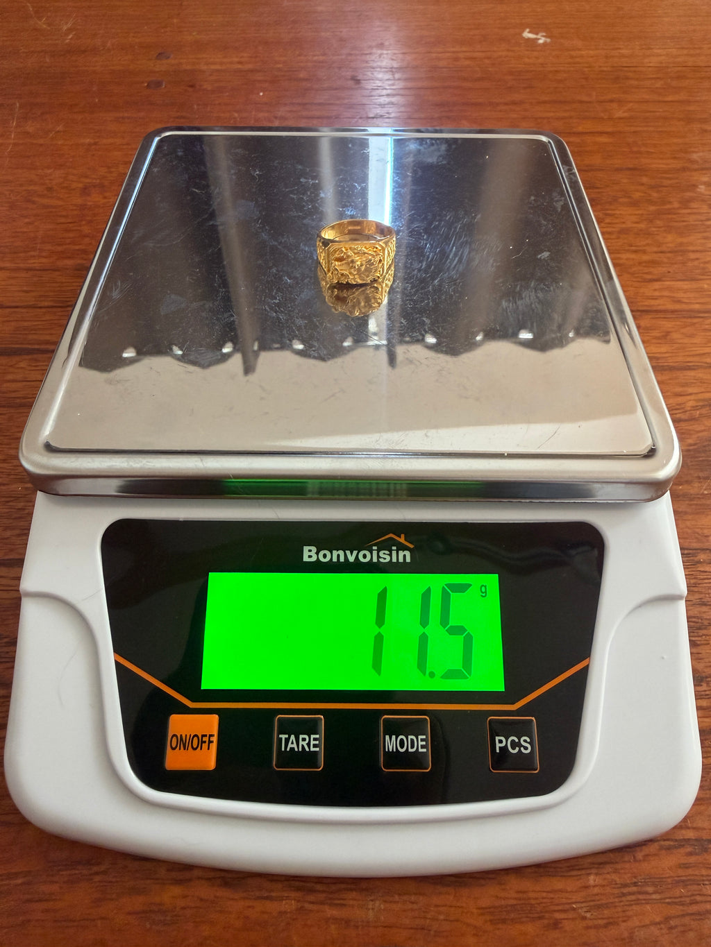 11.5g | Size 9 | Dragon Signet Ring | 24k