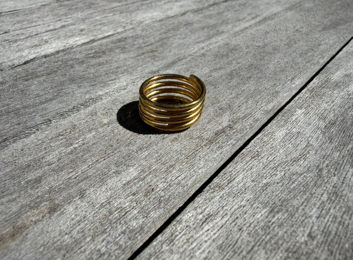 12.3g | Size 7 | 24k | Spiral Ring
