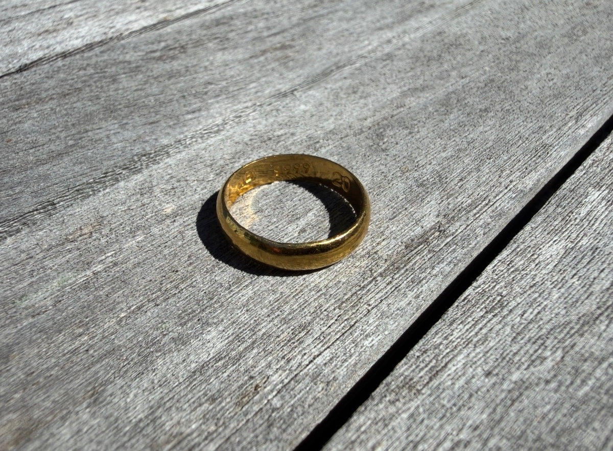 7.4g | Size 10 | 24k | Simple Band