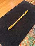 111g | 6.9mm | 7.5” | 24k Dragon Biting Tail Bracelet