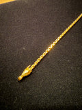 16.76g | 3mm | 7.5” | 24k Dragon Anchor Bracelet